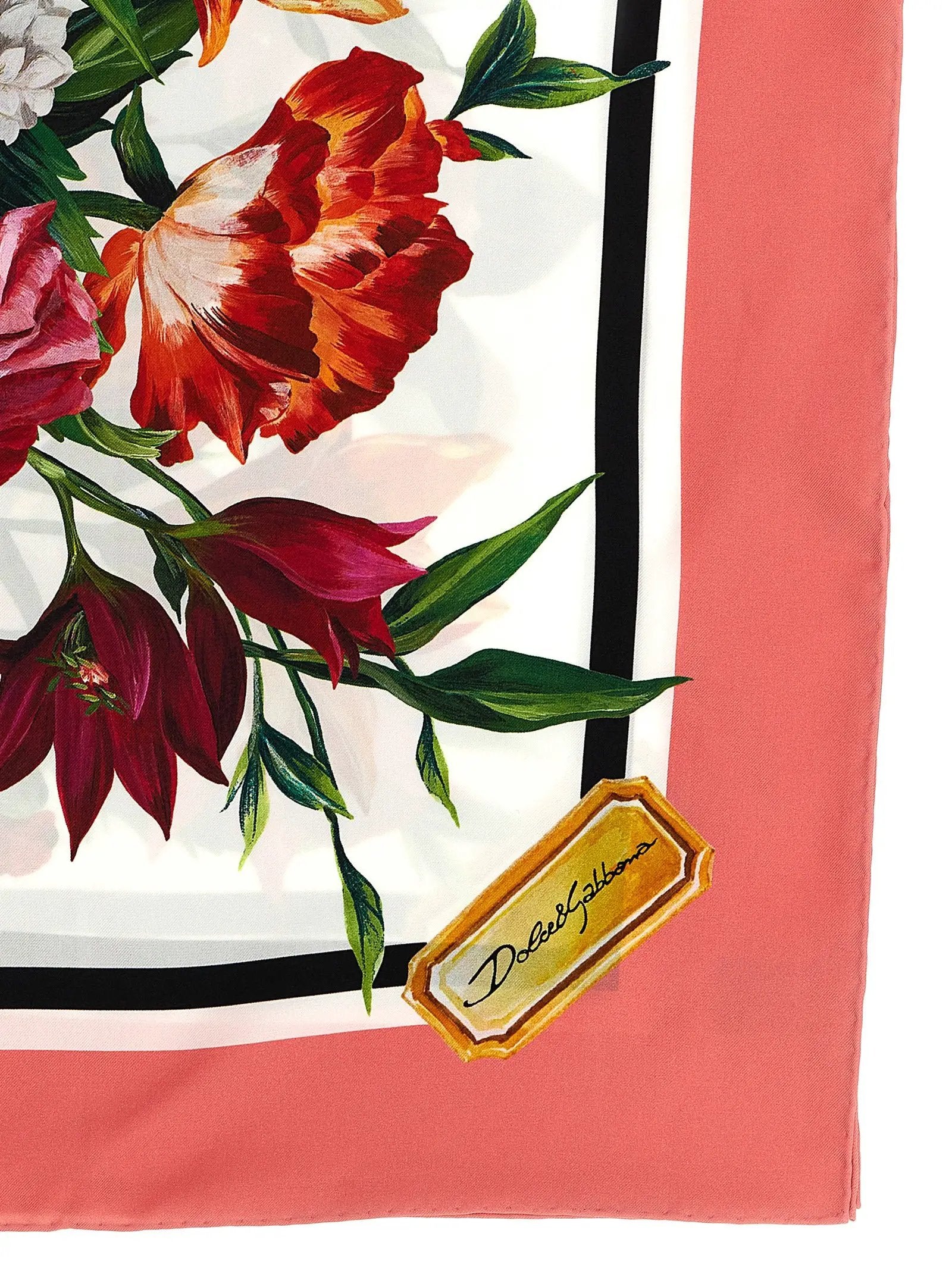 Foulard en soie multicolore Dolce & Gabbana
