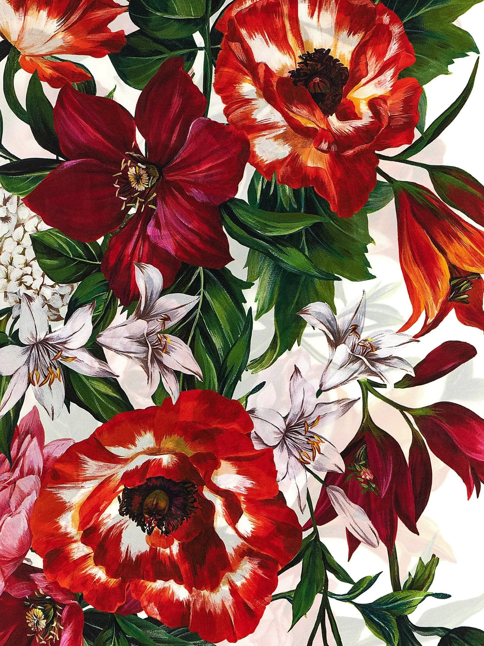 Foulard en soie multicolore Dolce & Gabbana