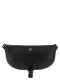 Courrèges Black Calfskin Shoulder Bag