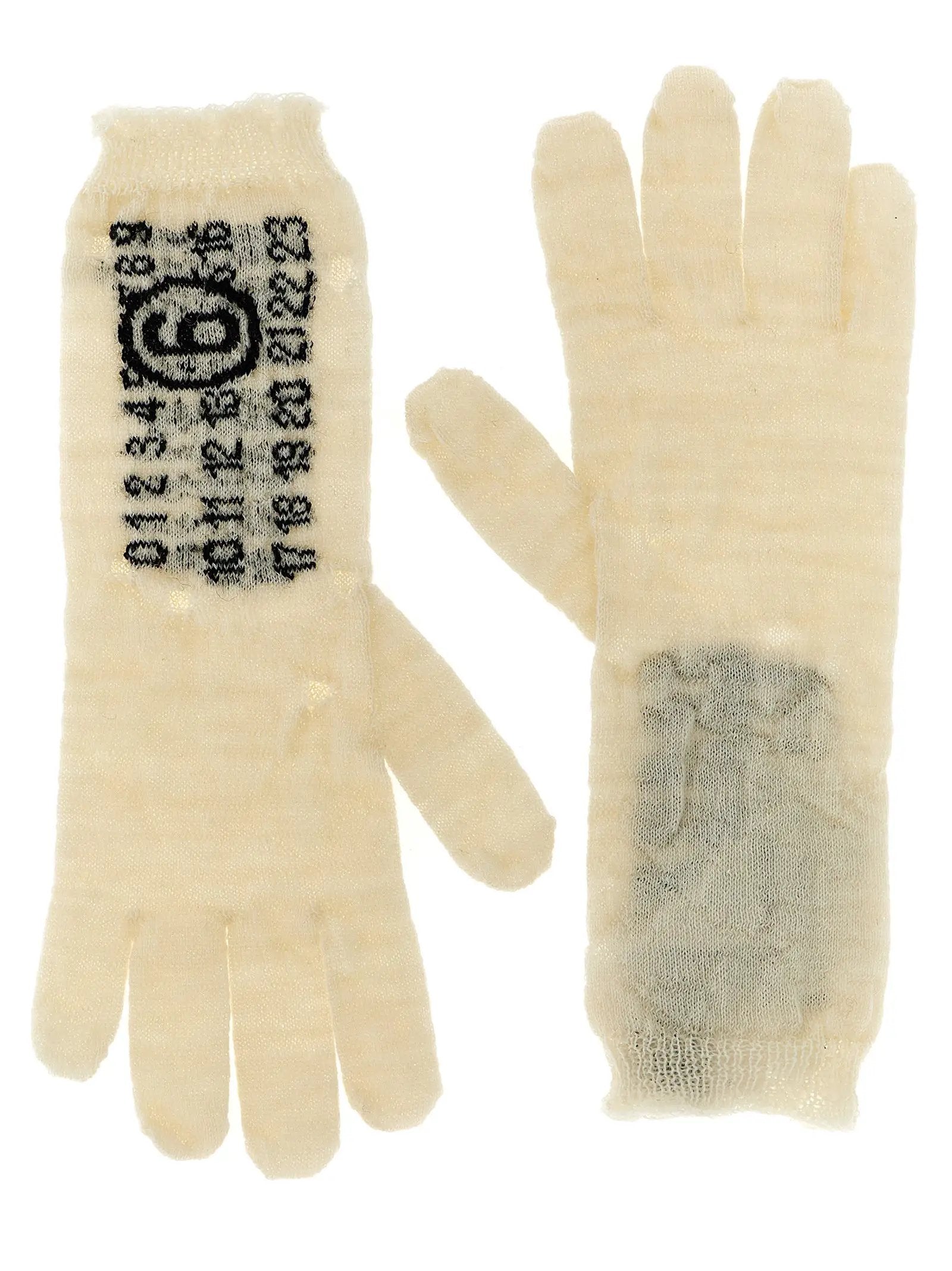 MM6 Maison Margiela Bicolor Virgin Wool Gloves
