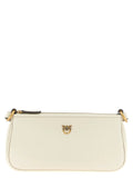 PINKO White Goatskin Crossbody Bag