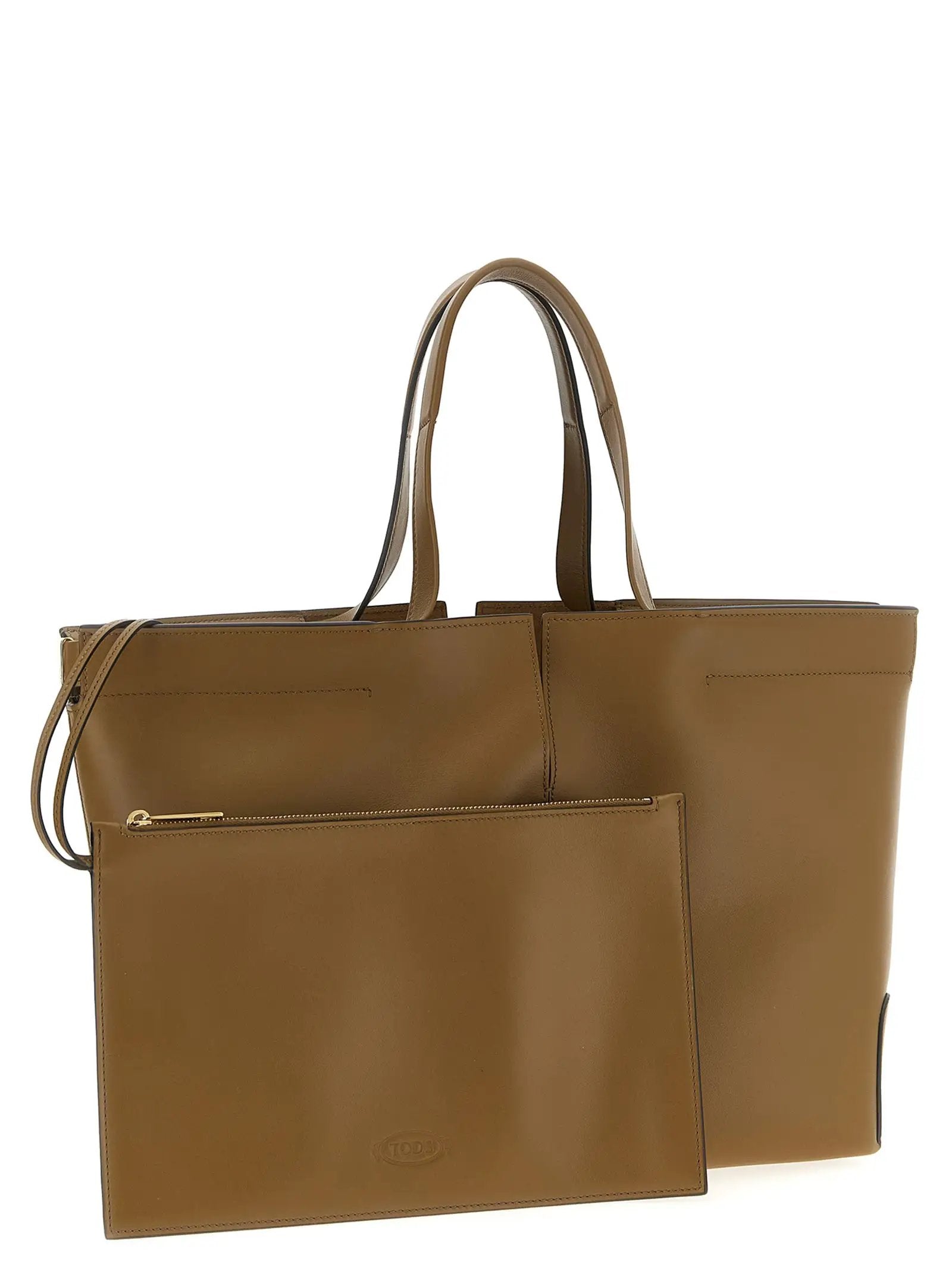 Tod's Bicolor Calfskin Tote Bag