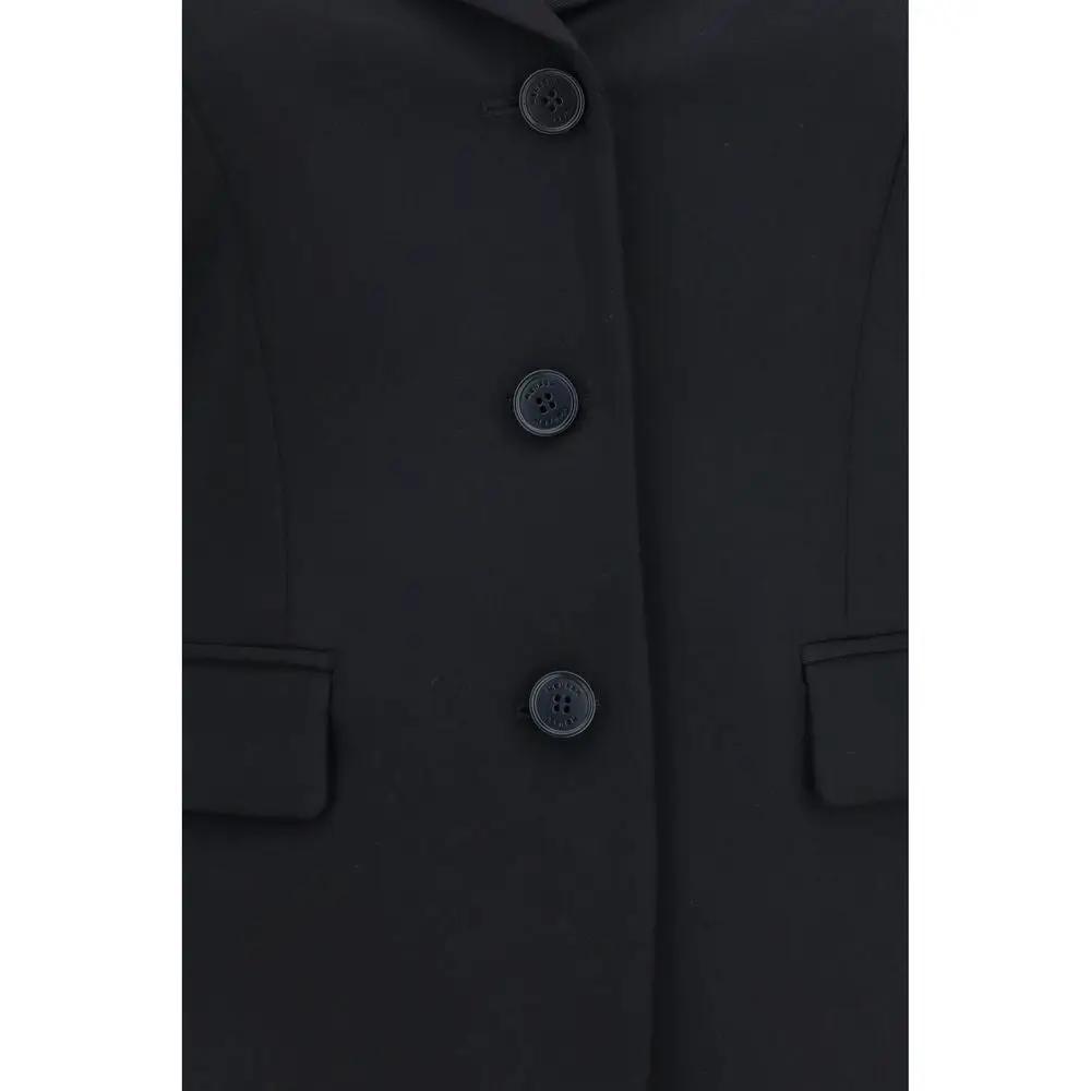 Alexander McQueen Black Wool Oves Aries Full-Length Jacket