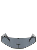 Rick Owens Black Stainless Steel Sunglasses