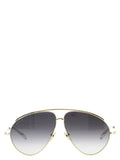 Gucci Gold Metal Sunglasses