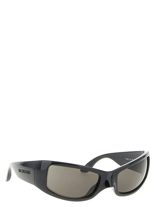Lunettes de soleil Balenciaga noires en polyamide