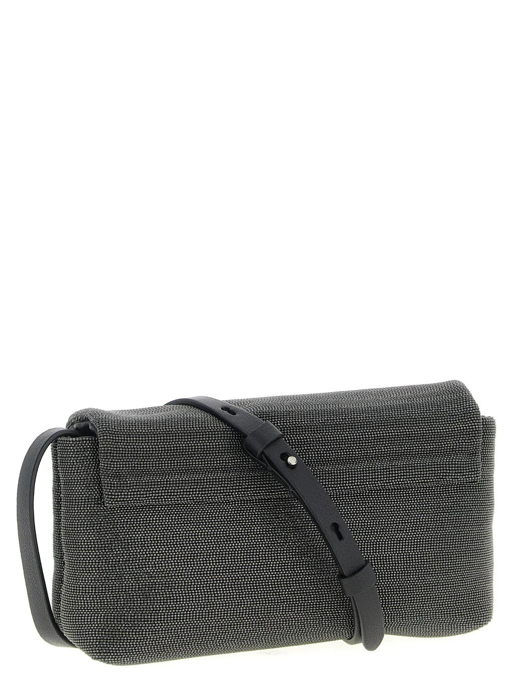 Brunello Cucinelli Black Leather Clutch Bag