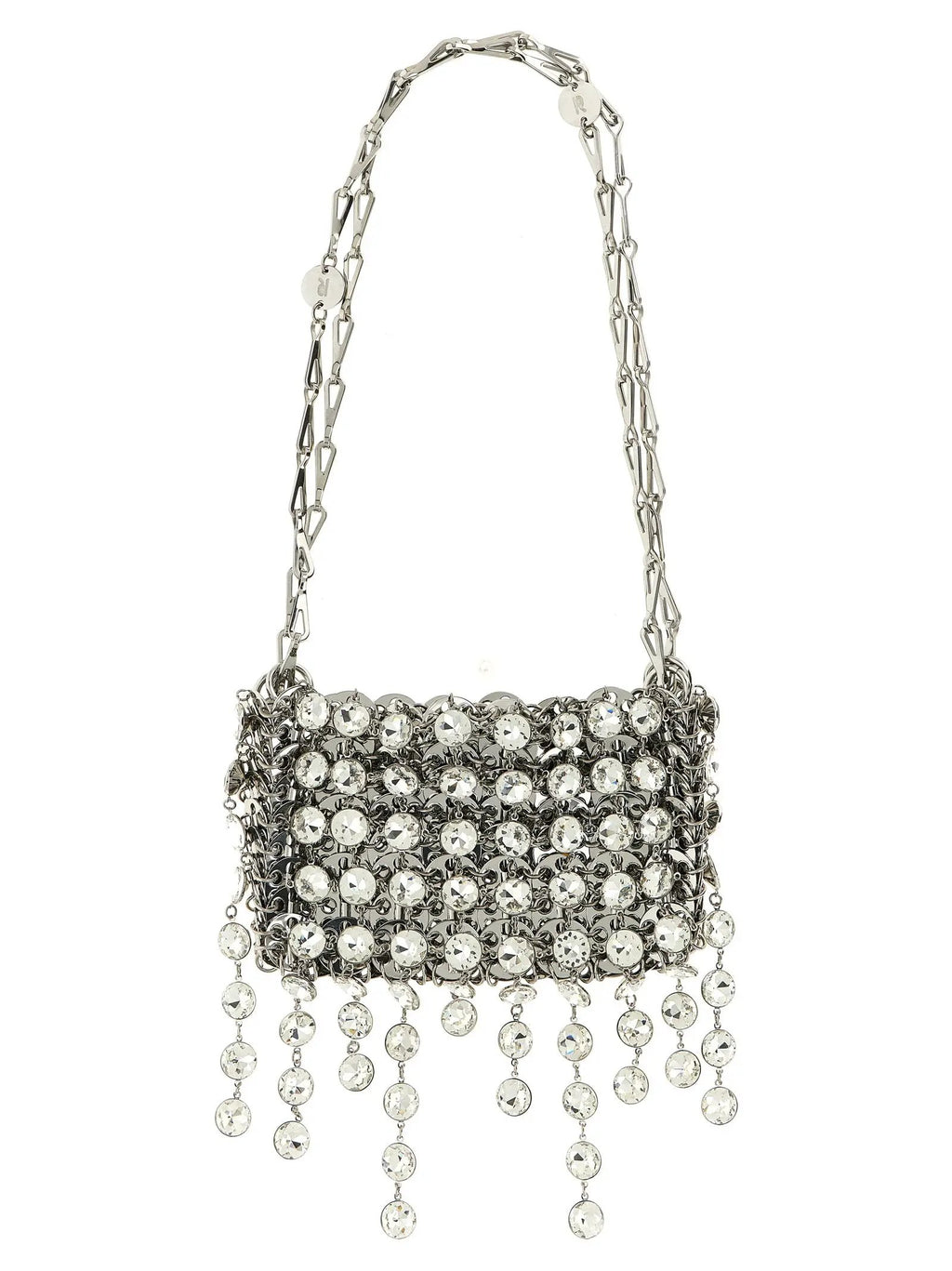 Paco Rabanne Silver Brass Shoulder Bag