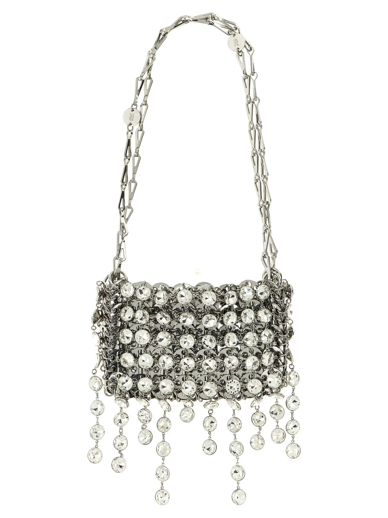 Paco Rabanne Silver Brass Shoulder Bag