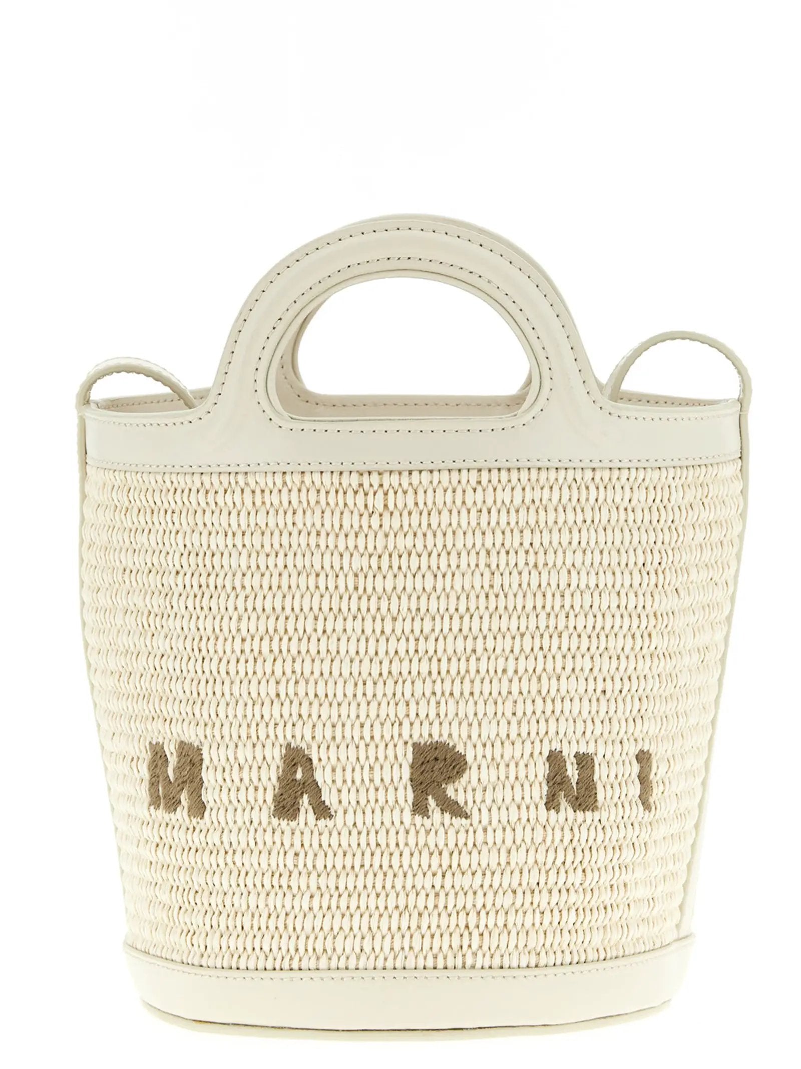 Marni White Cotton Handbag