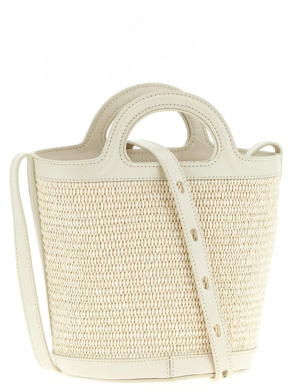 Marni White Cotton Handbag