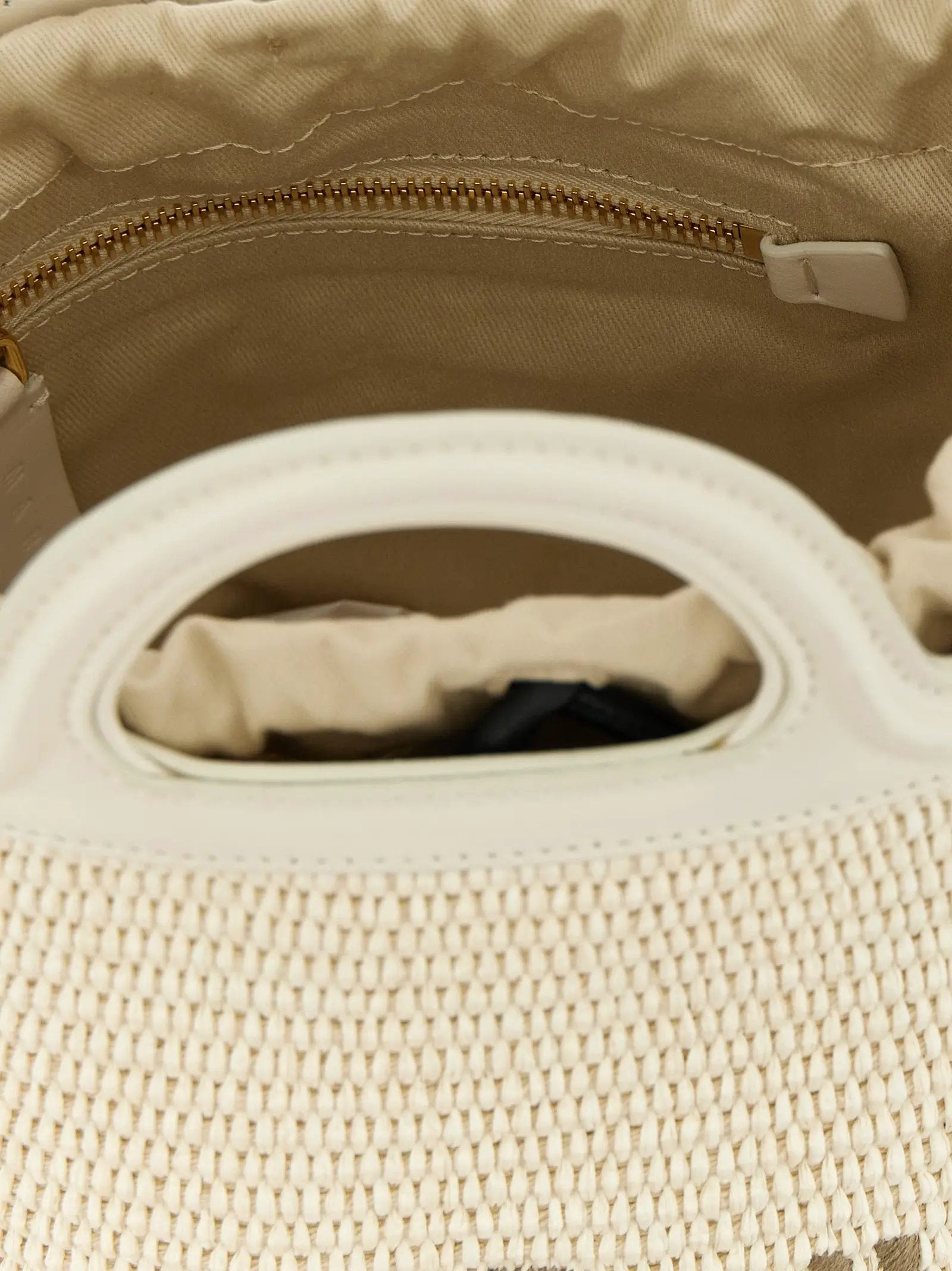 Marni White Cotton Handbag