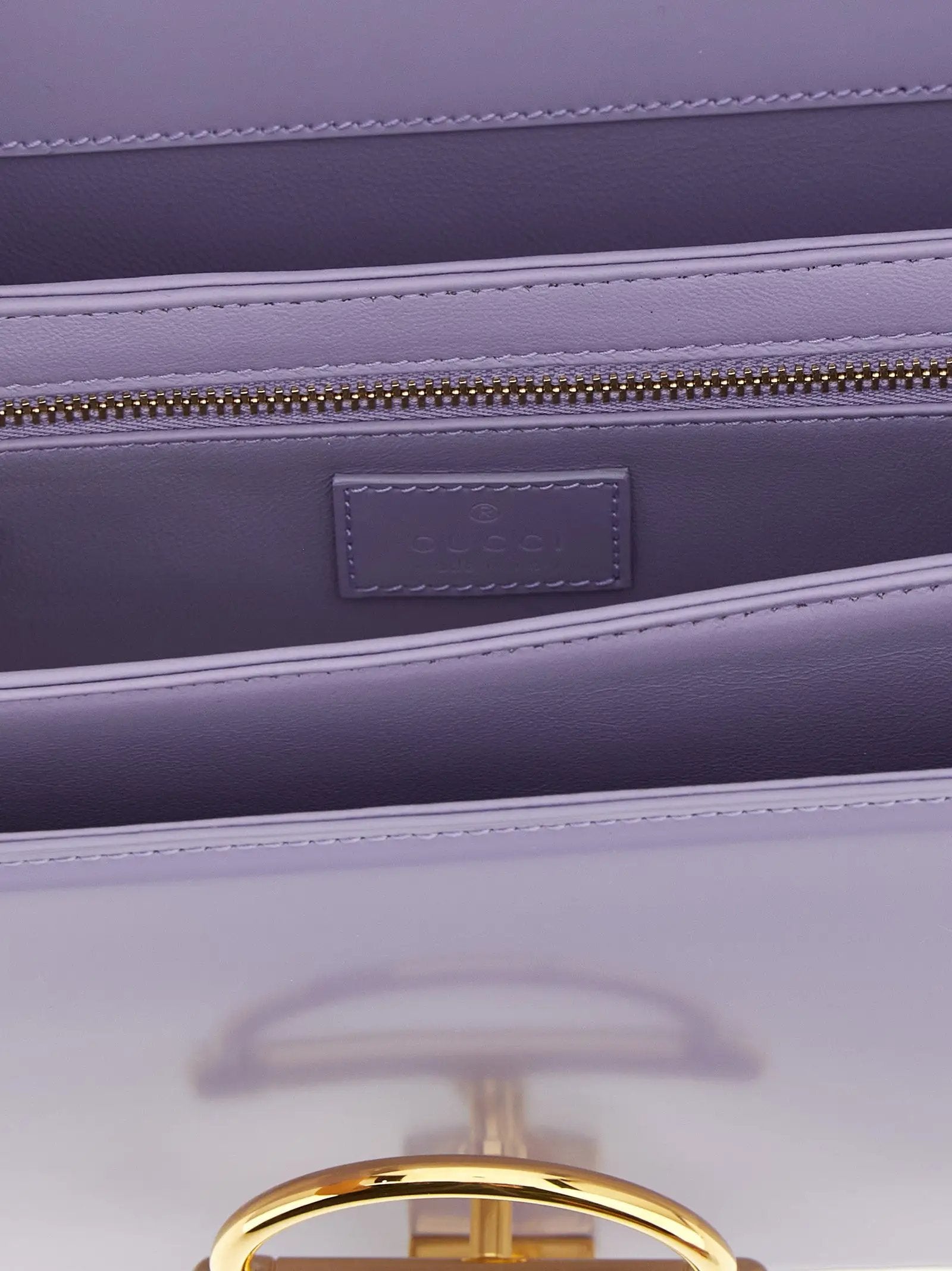 Gucci Purple Calfskin Shoulder Bag