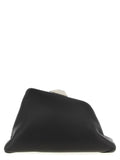 The Attico Black Leather Shoulder Bag