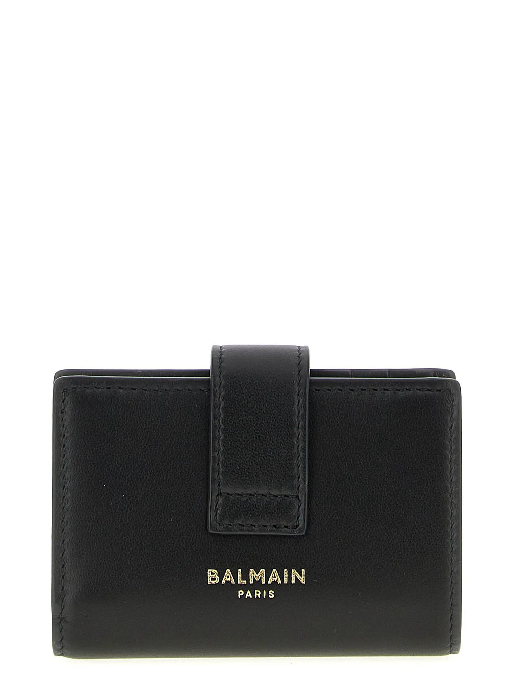 Balmain Black Lamb Leather Cardholder