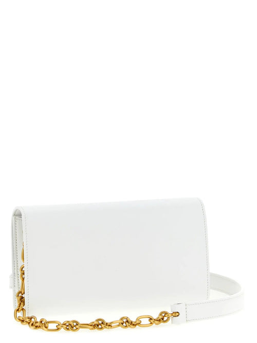 Porte-cartes Balmain en cuir de veau blanc
