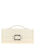 Roger Vivier White Calfskin Clutch Bag