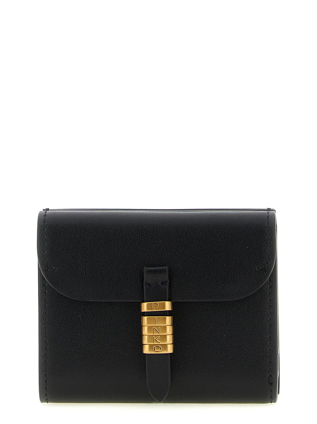 PINKO Black Cowhide Cardholder