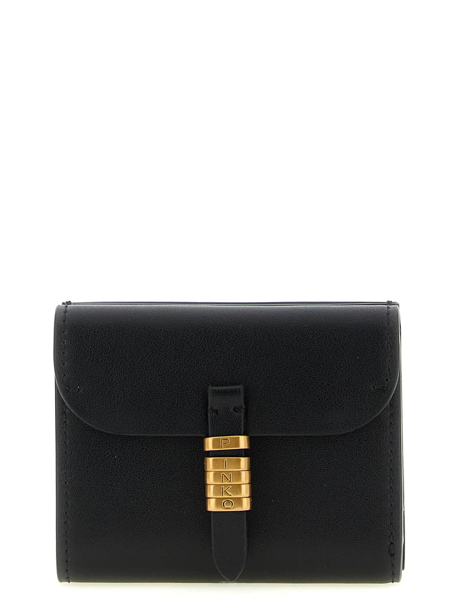 PINKO Black Cowhide Cardholder
