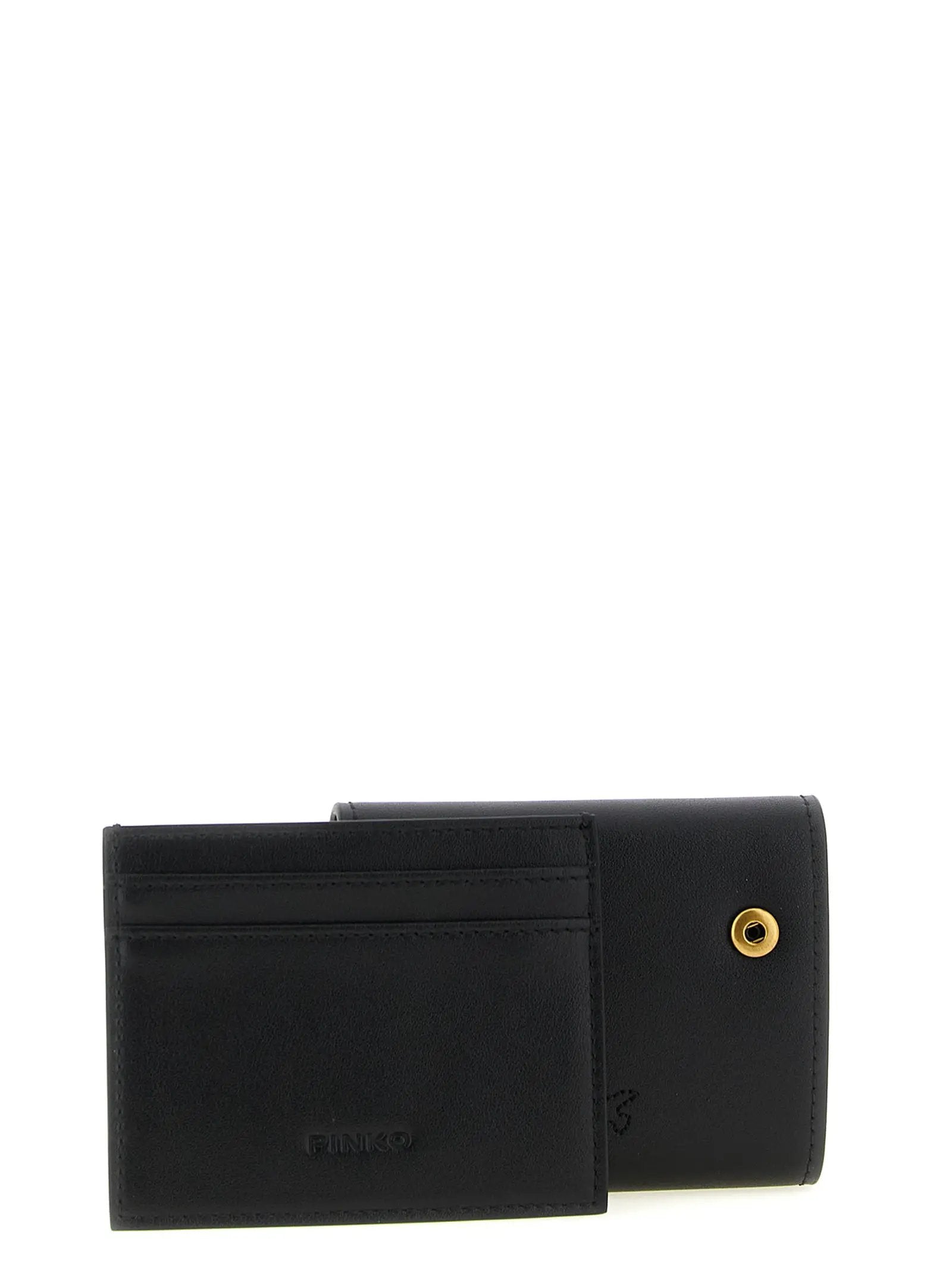 PINKO Black Cowhide Cardholder