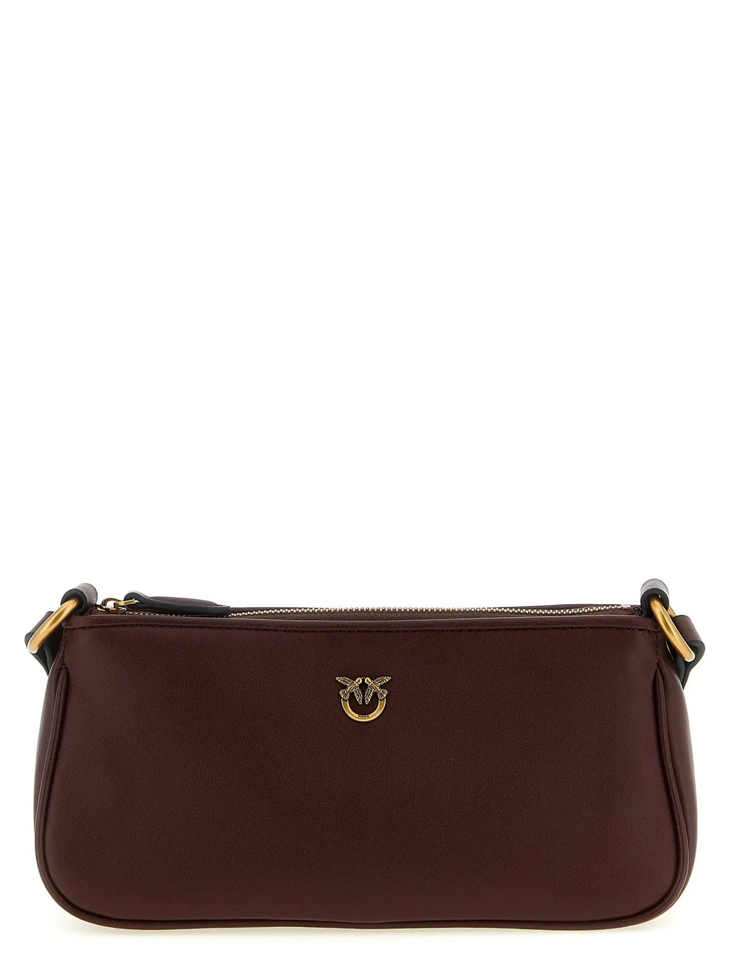 PINKO Bordeaux Cowhide Crossbody Bag