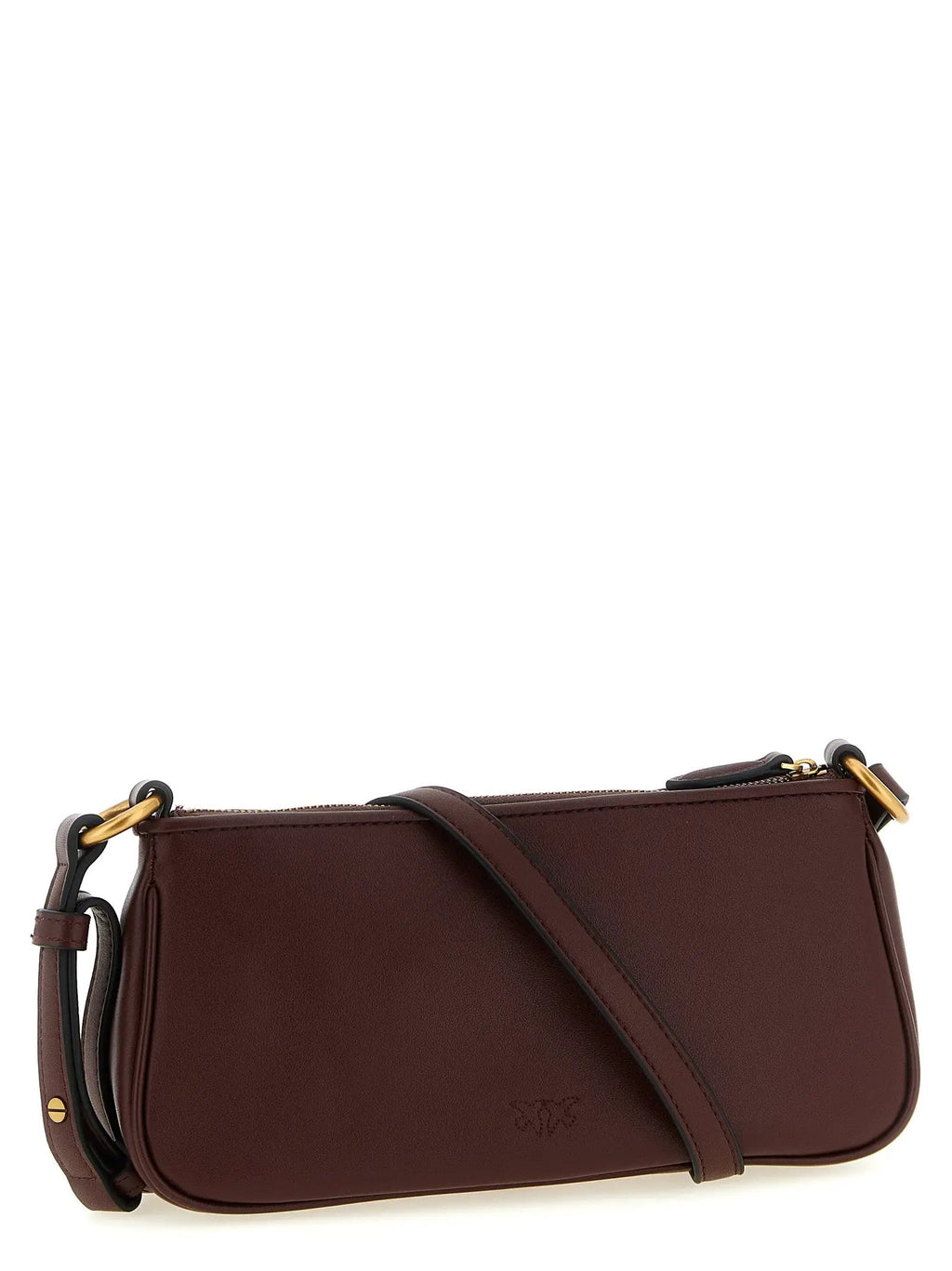 PINKO Bordeaux Cowhide Crossbody Bag
