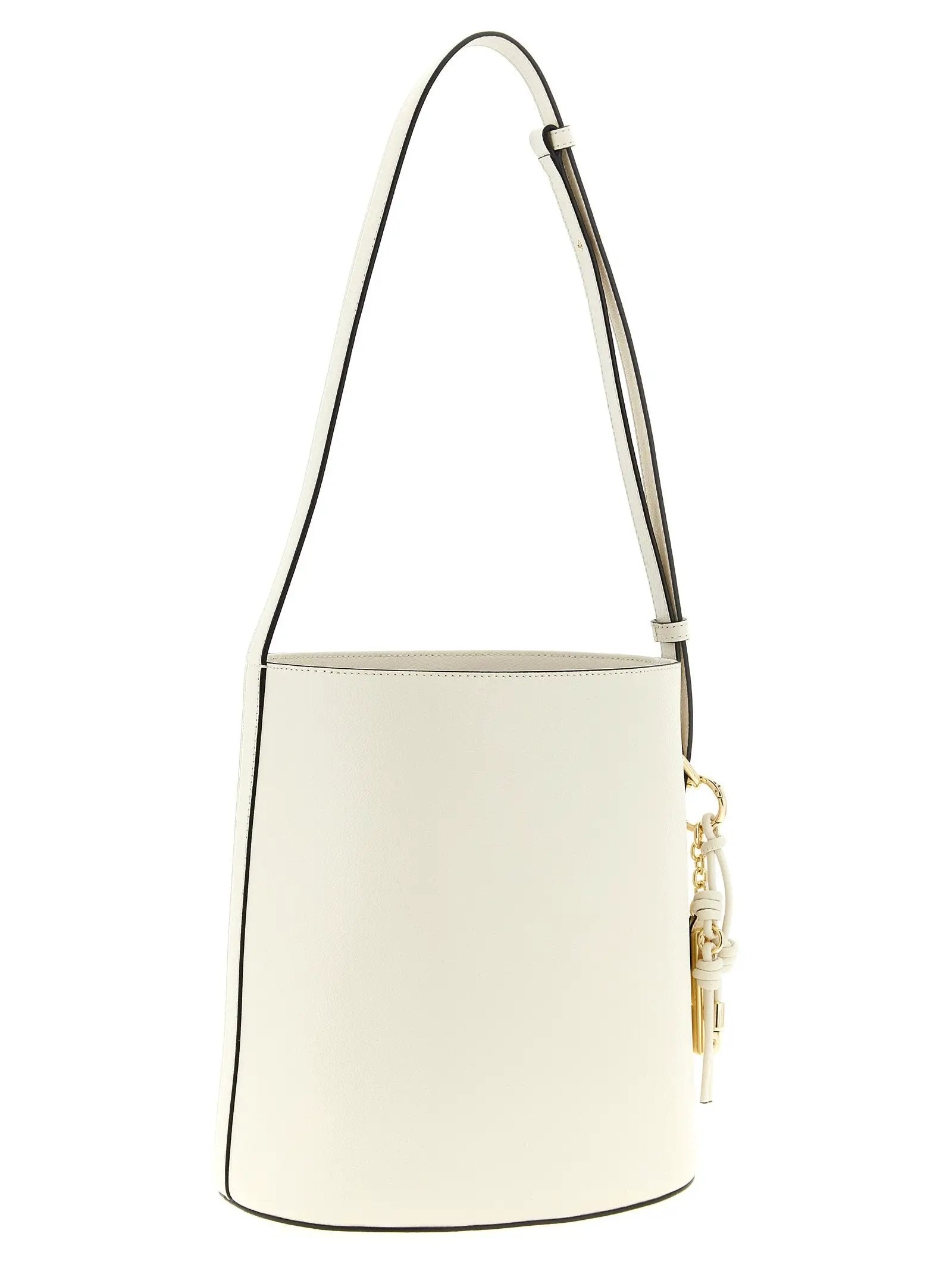 Furla White Calfskin Shoulder Bag