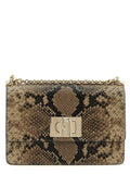 Furla Gray Goatskin Crossbody Bag