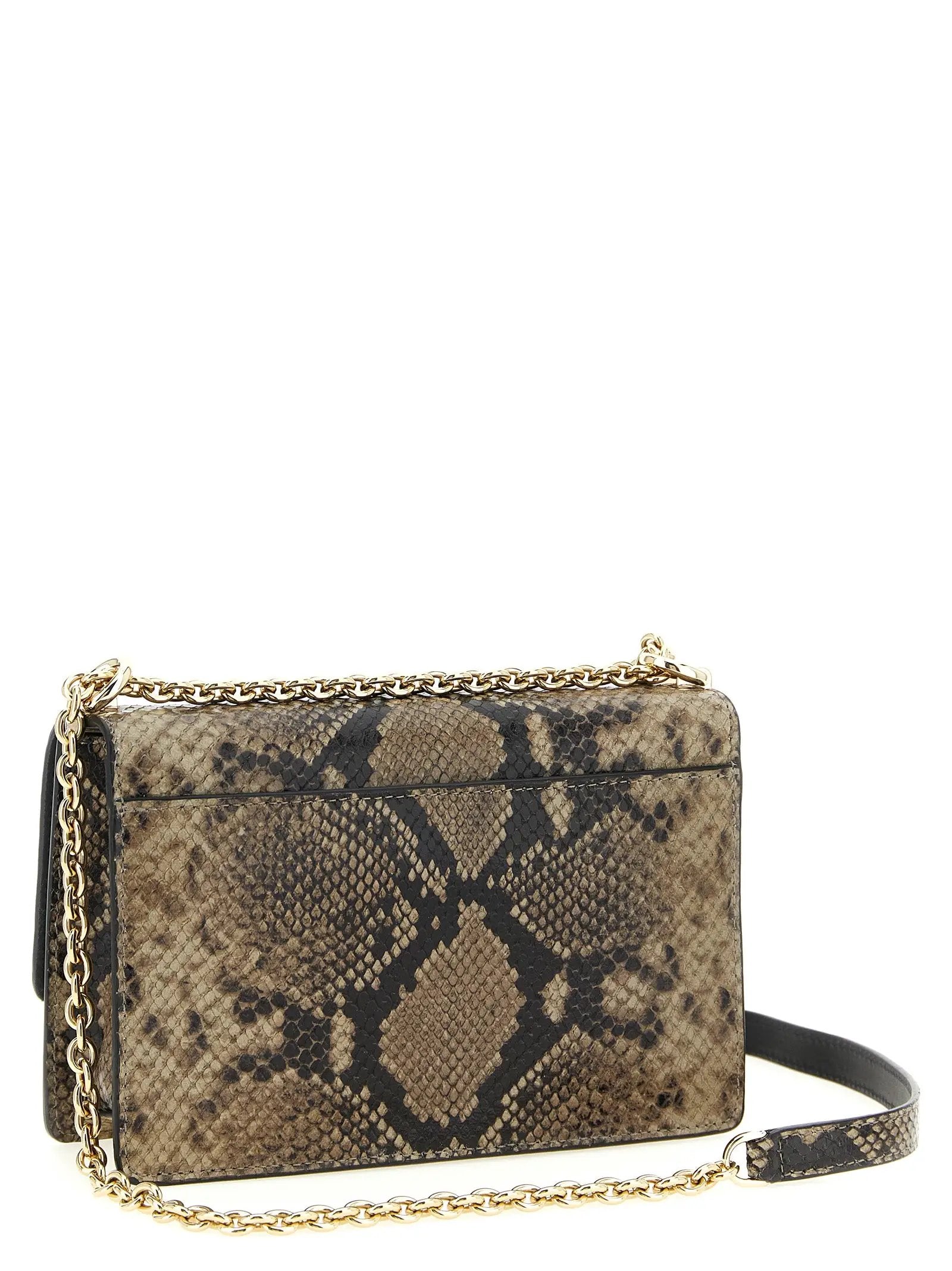 Furla Gray Goatskin Crossbody Bag