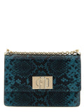 Furla Blue Goatskin Crossbody Bag
