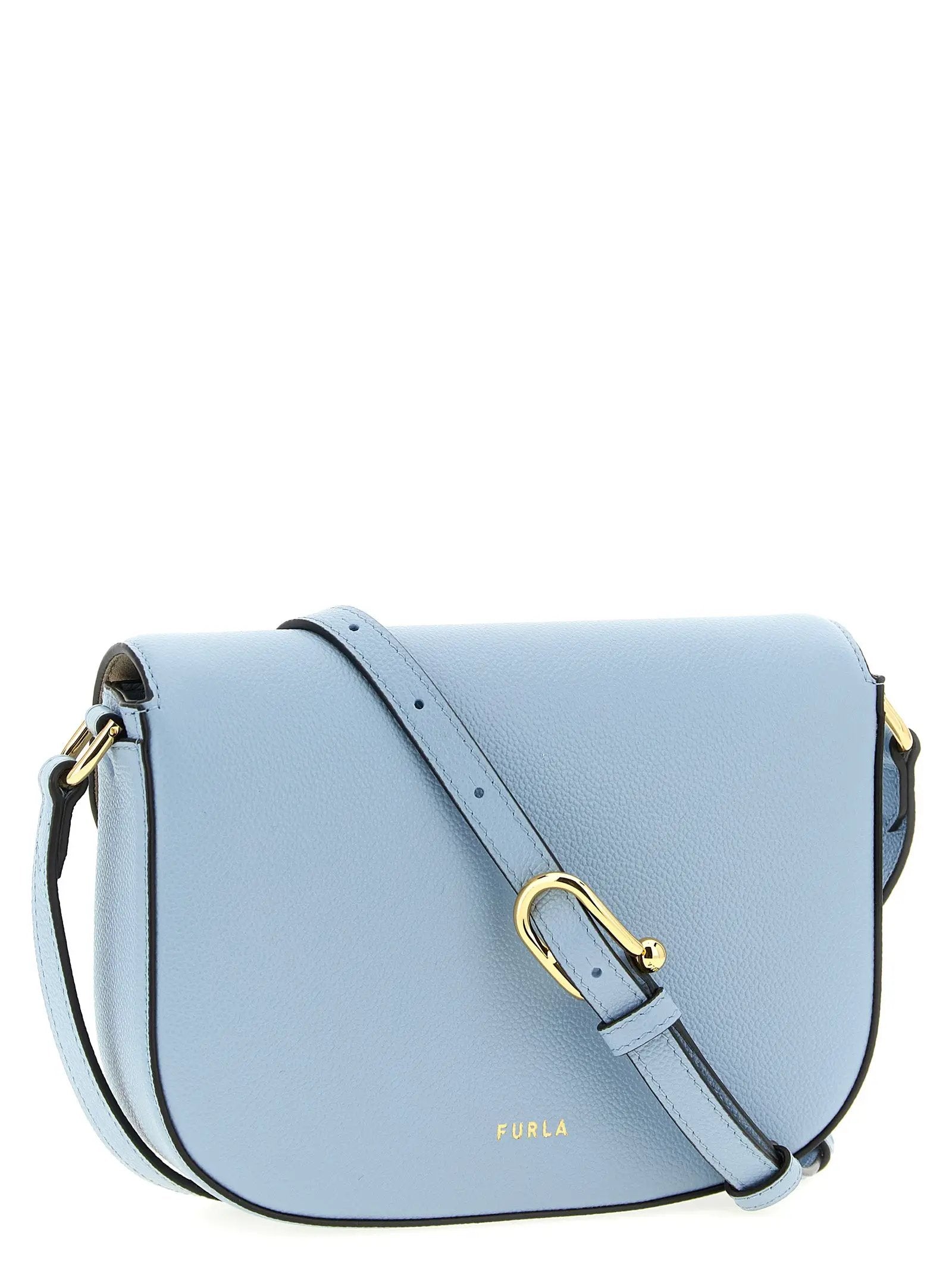 Furla Blue Calfskin Crossbody Bag