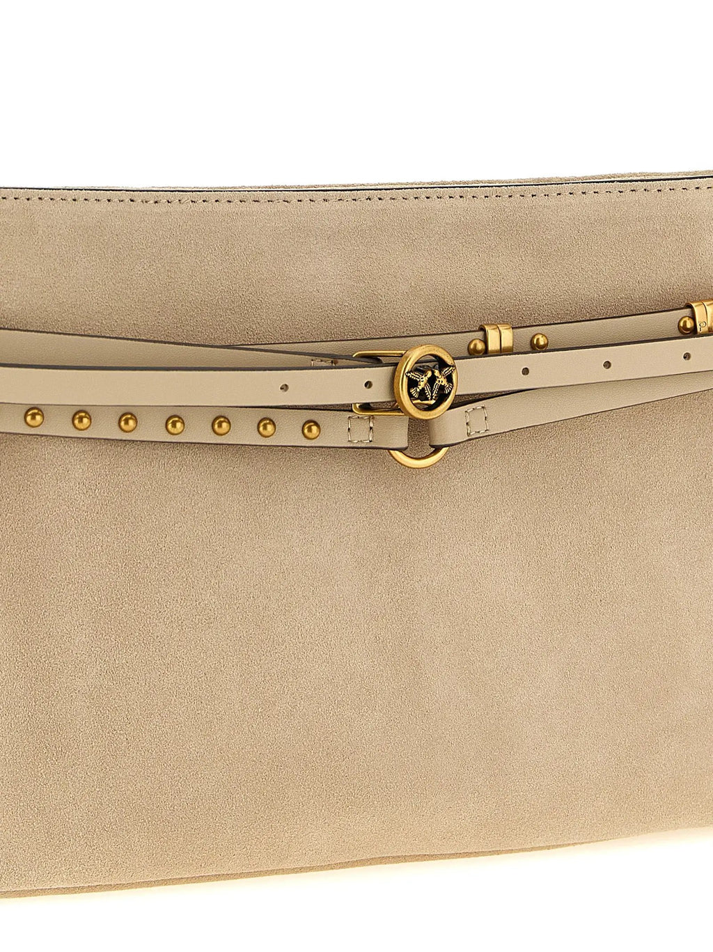 PINKO Beige Cowhide Shoulder Bag