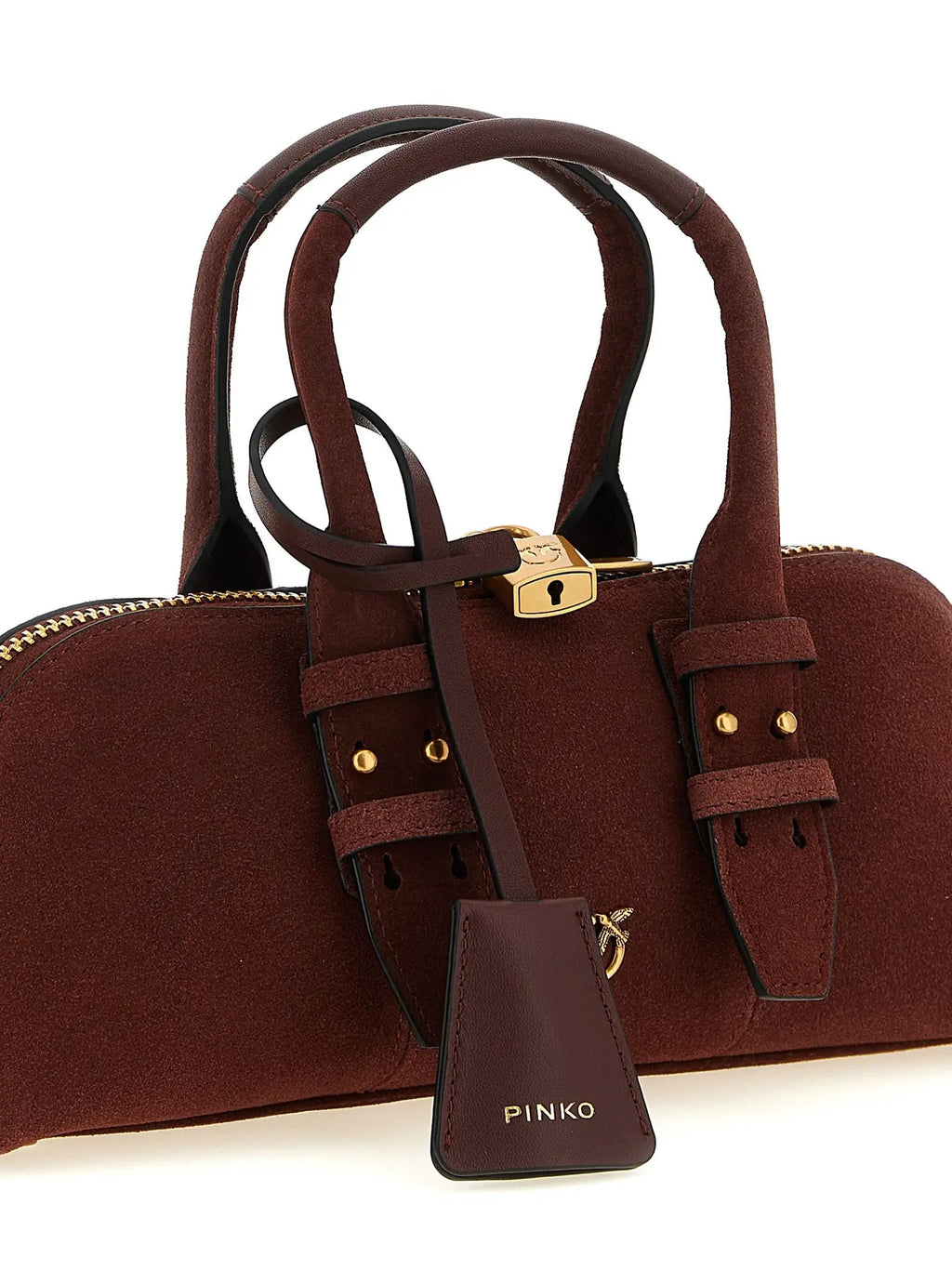 PINKO PINKO Bordeaux Cowhide Shoulder Bag
