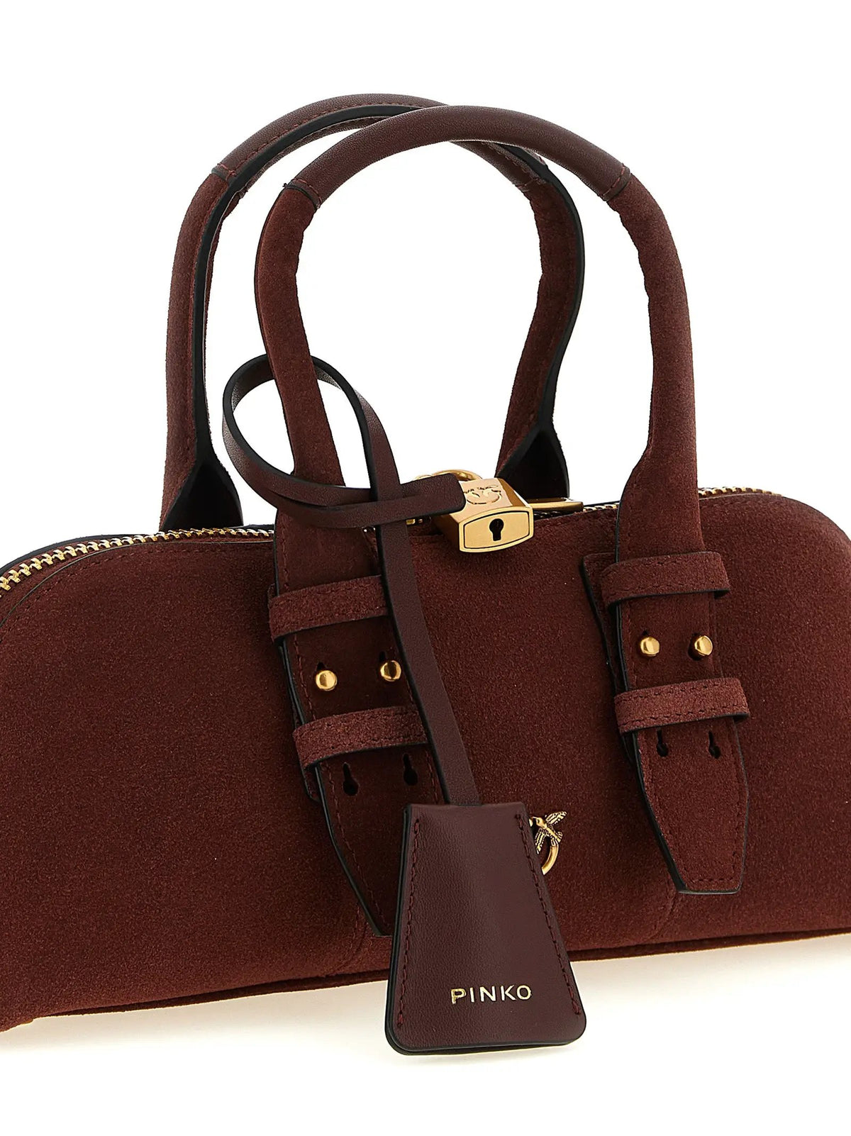 PINKO PINKO Bordeaux Cowhide Shoulder Bag
