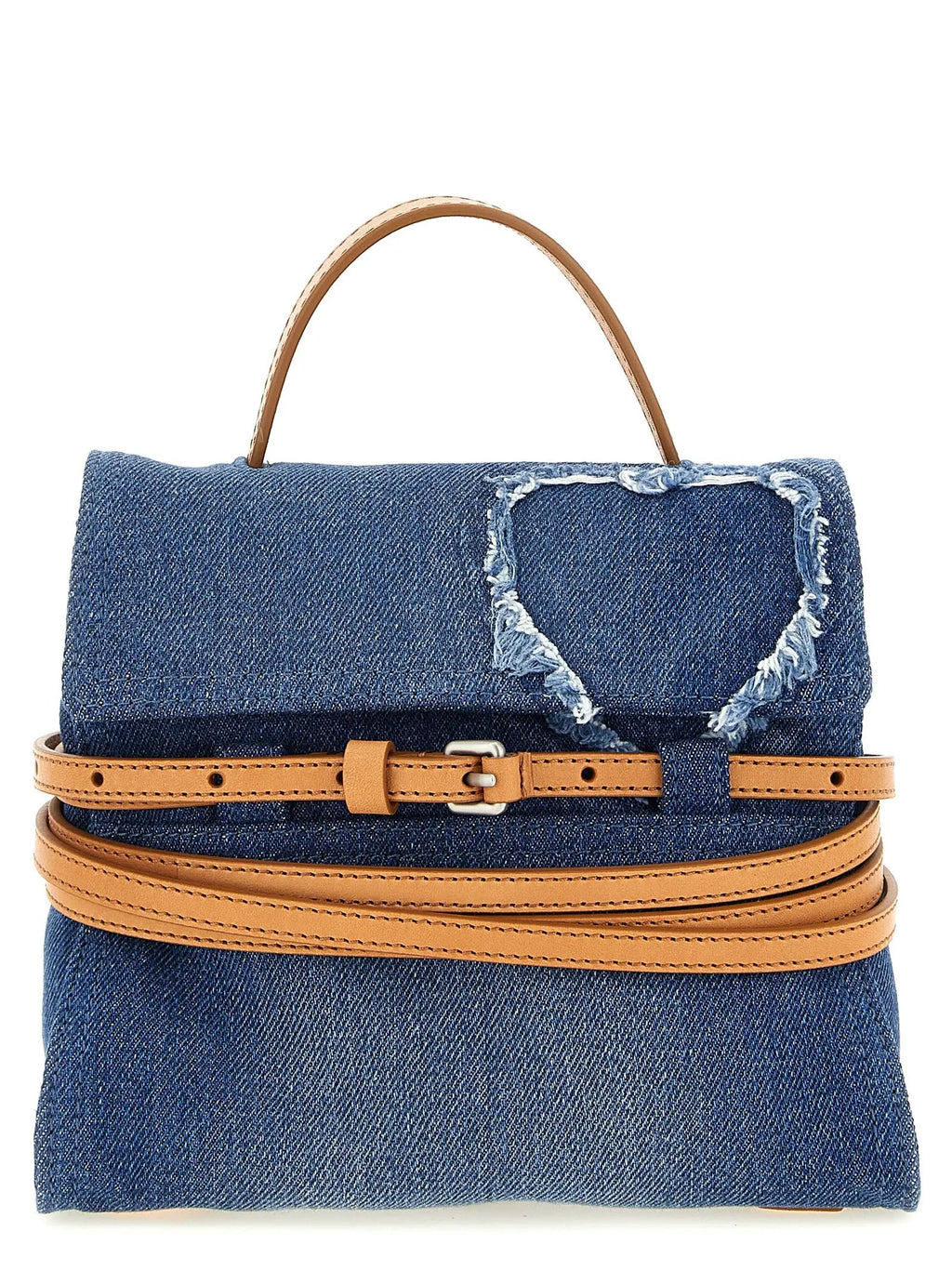 Moschino Blue Cotton Handbag