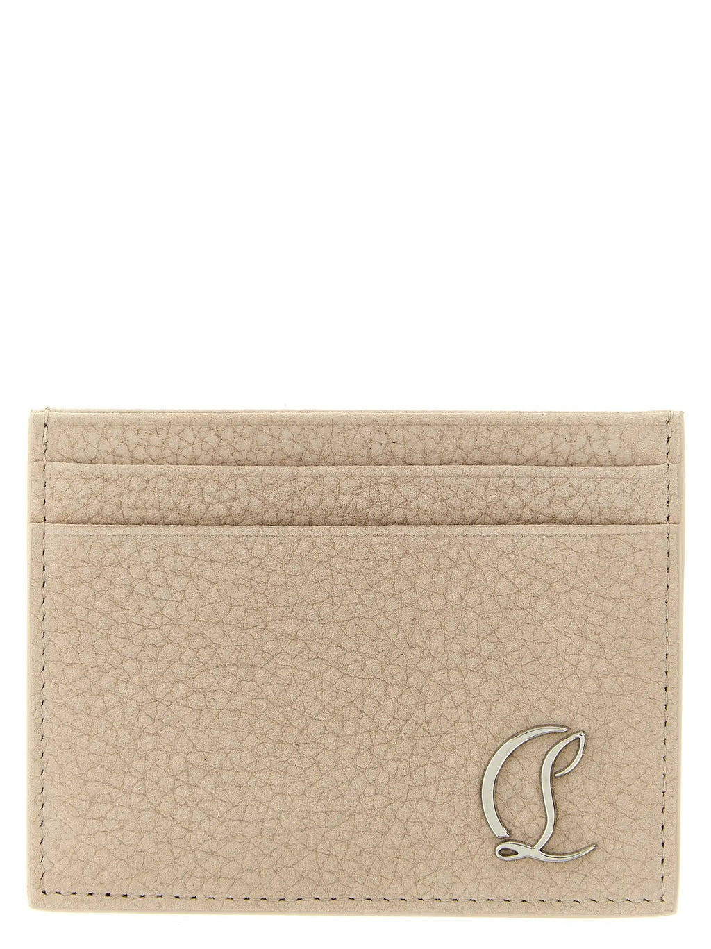 Christian Louboutin Beige Calfskin Cardholder