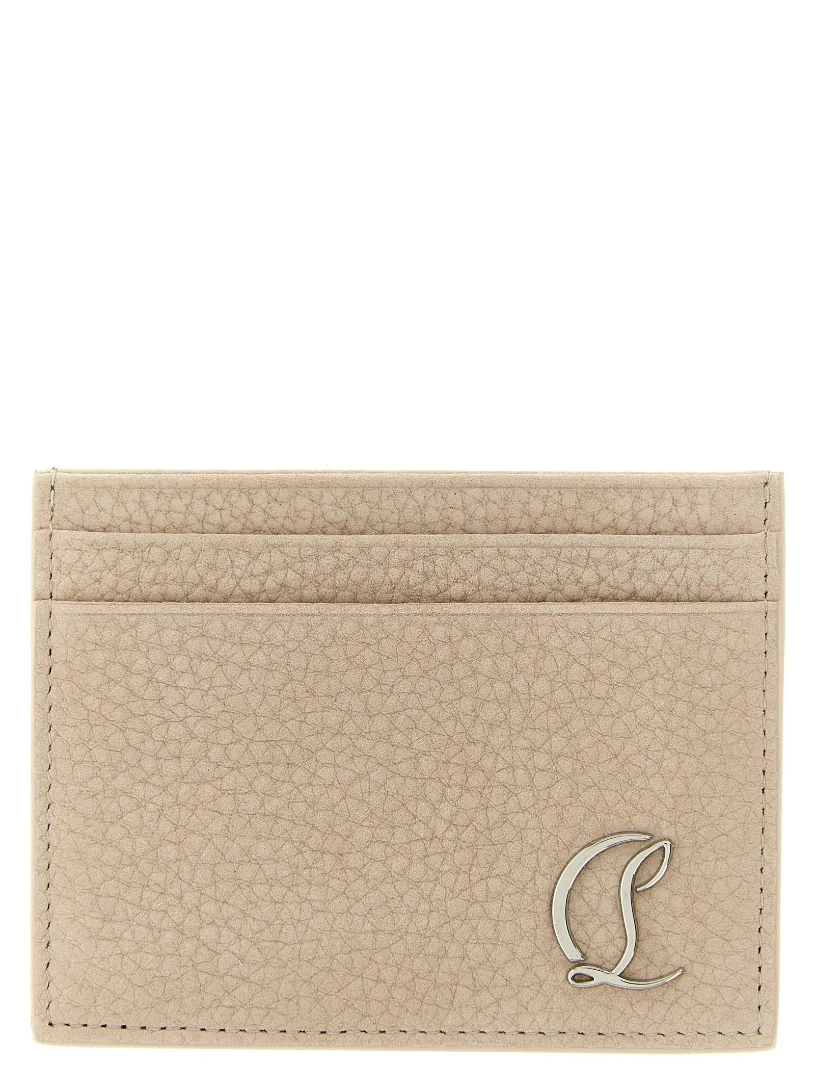 Christian Louboutin Beige Calfskin Cardholder