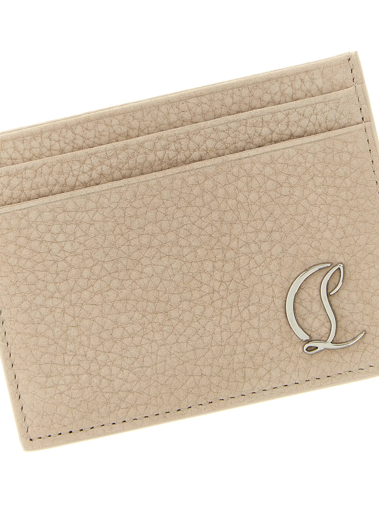 Christian Louboutin Beige Calfskin Cardholder