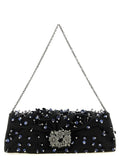 Roger Vivier Black Viscose Clutch Bag