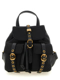 PINKO Black Polyamide Backpack