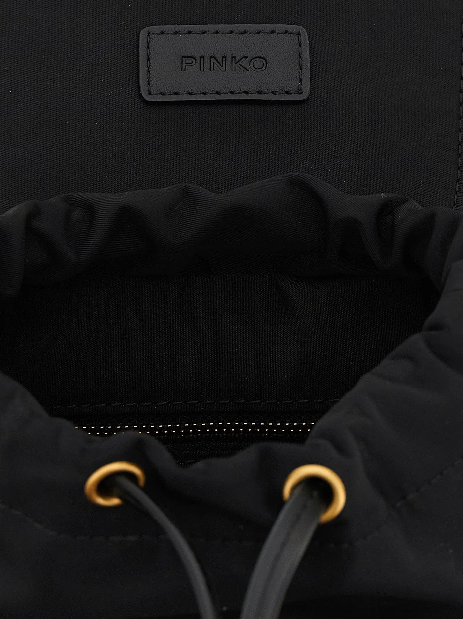 PINKO Black Polyamide Backpack