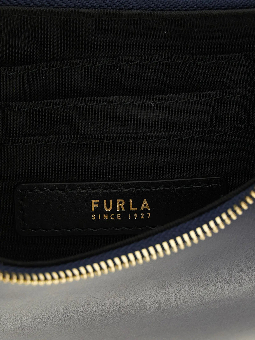 Furla Blue Calfskin Shoulder Bag