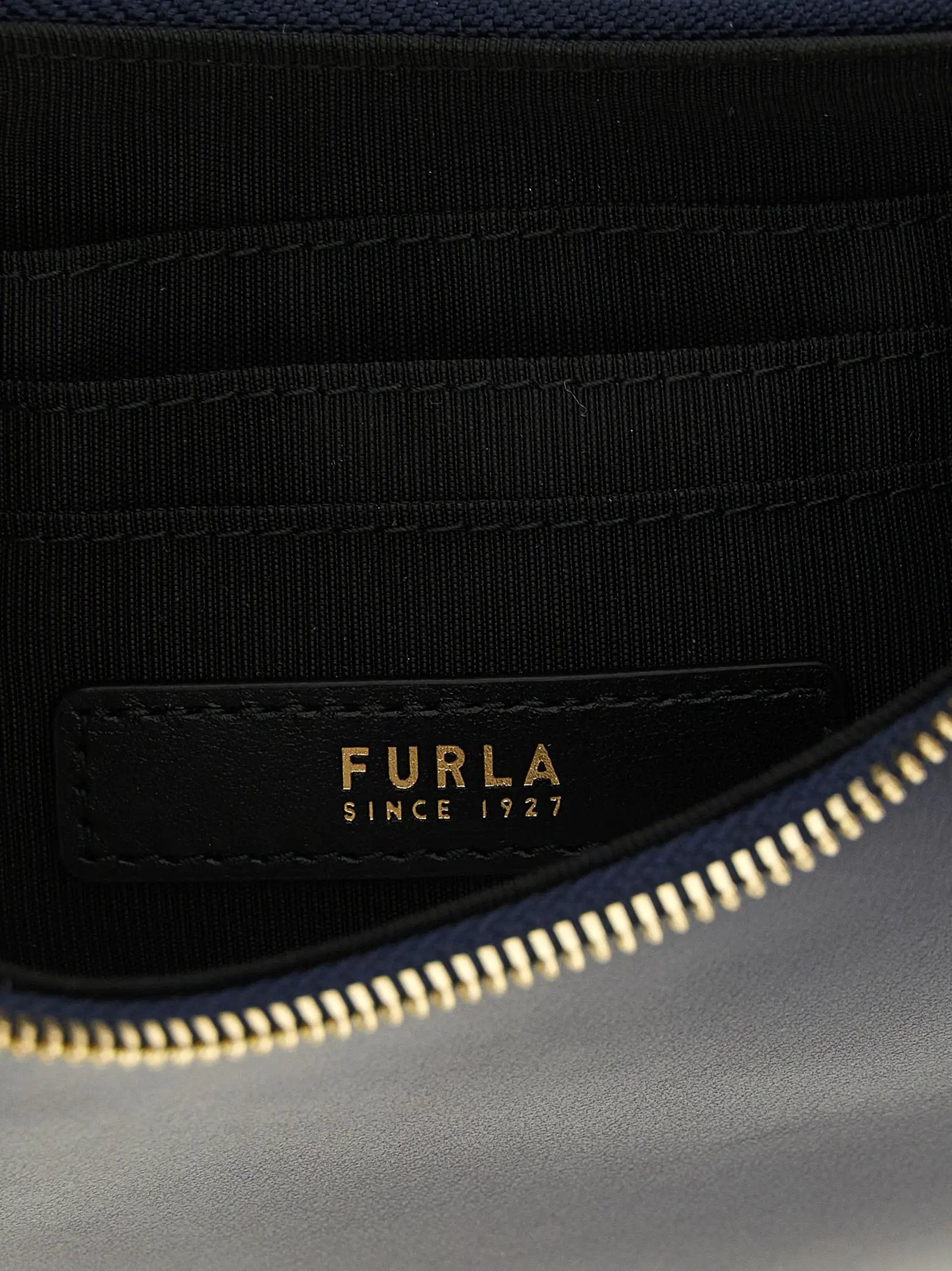 Furla Blue Calfskin Shoulder Bag
