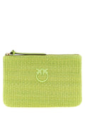PINKO Bicolor Polypropylene Clutch Bag