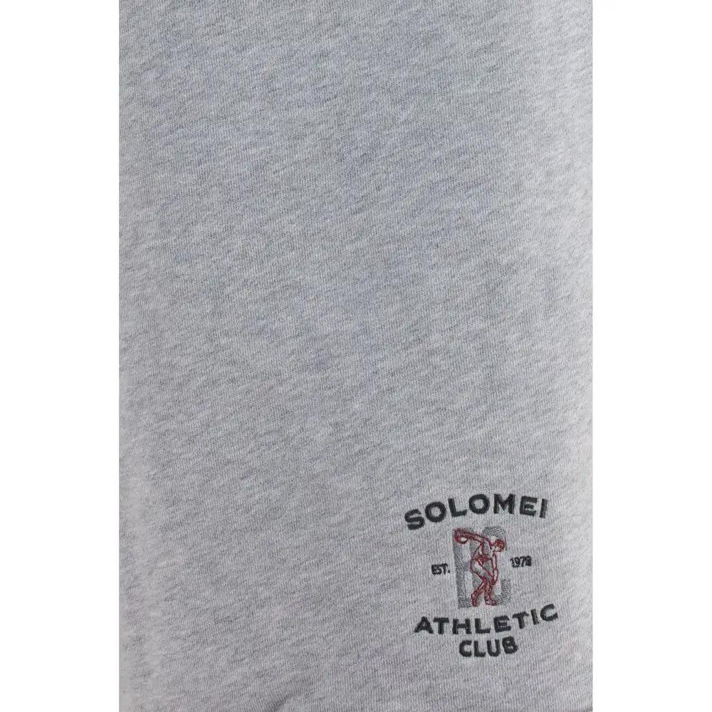Shorts Bermudas en Coton Gris Brunello Cucinelli