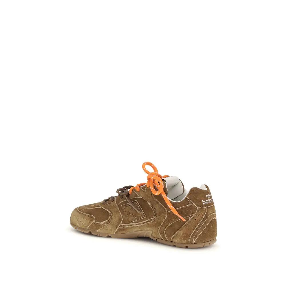 Baskets de sport Miu Miu Bos Taurus en cuir de veau marron