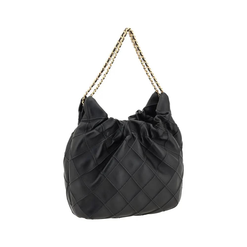 Sac à main Bos Taurus en cuir de veau noir de Tory Burch