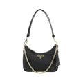Sac bandoulière Prada Bos Taurus en cuir de veau noir