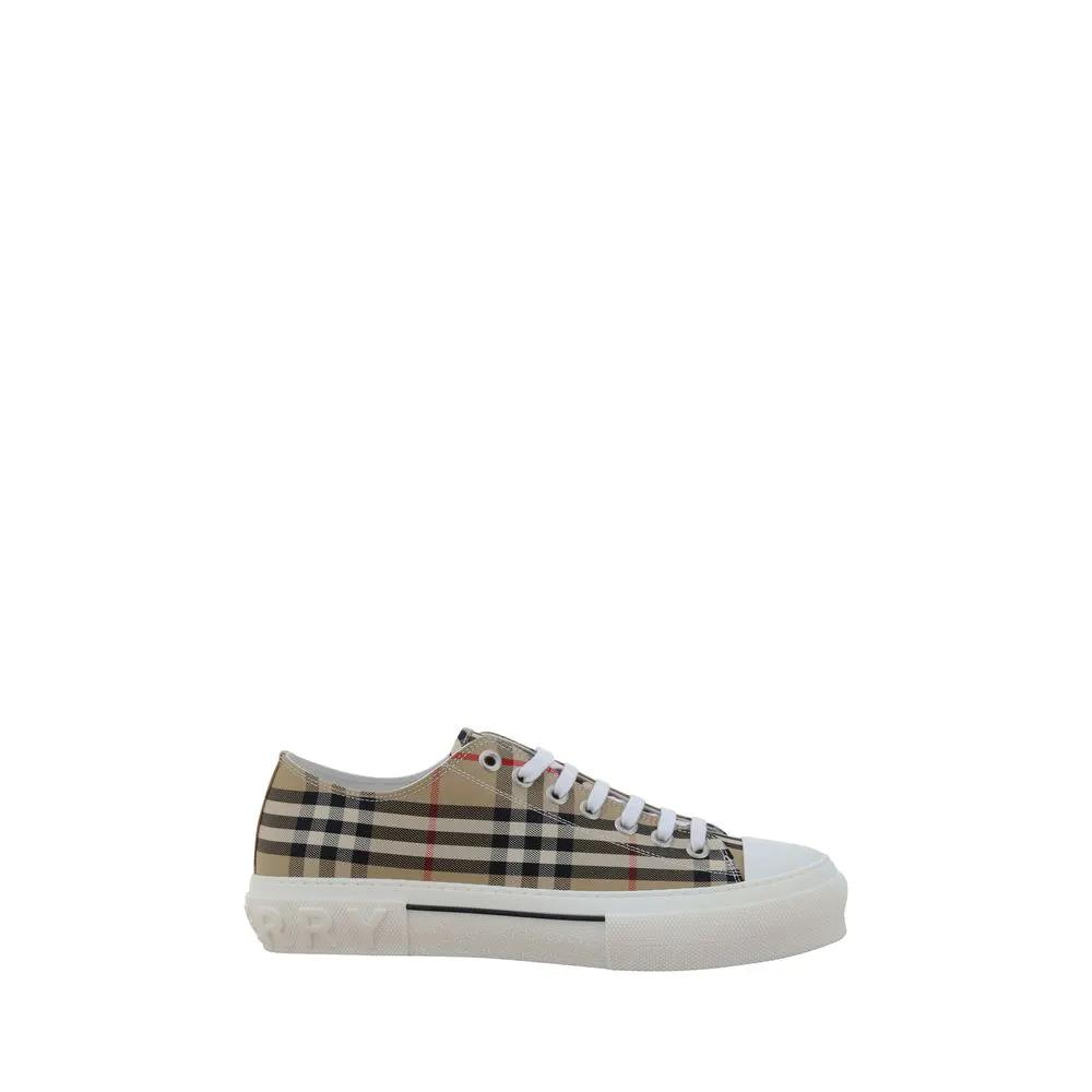 Baskets basses Burberry en coton marron