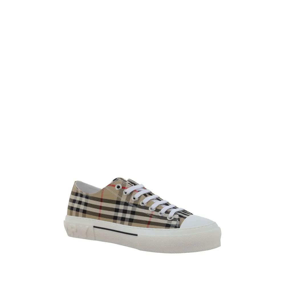 Baskets basses Burberry en coton marron